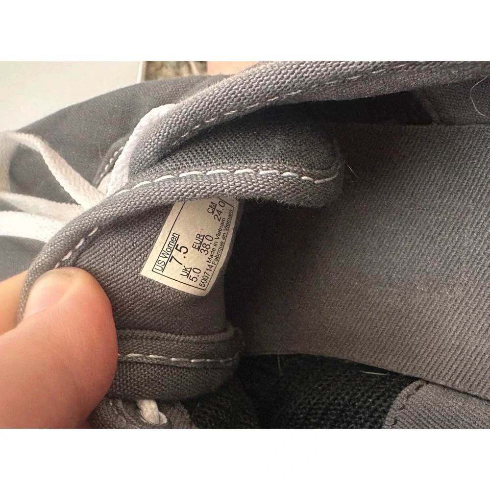 Vans‎ Atwood Low Charcoal Grey Canvas Skate Shoes Womens 7.5 500714